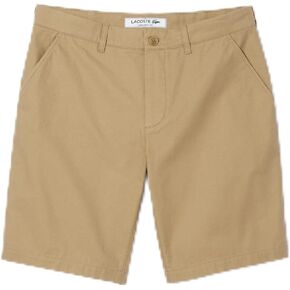 Lacoste Men's Solid Straight Fit Chino Bermudas in Kuwait