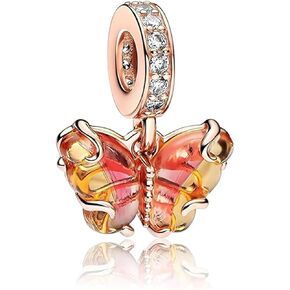 Cute Cartoon Animal Car Bicycle Elephant Monkey Firefly Old Duck Sunset Lion King Simba Spidey Man 925 Sterling Silver Charms for Bracelets Beads Pendant Birthday Gifts for Women , Personalized DIY Beaded Bracelet Accessories
