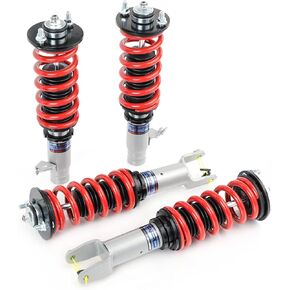 FAPO Coilover Adjustable Height for Honda Civic 1992-2000 EG EH EJ EK, Mono-Tube coil spring over shock, Lowering Kit (Set of 4)