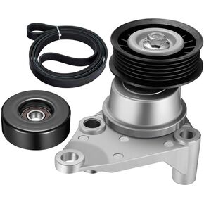 BDFHYK 90K-38158 Drive Belt Tensioner Assembly with Pulley Compatible with 1999-2002 Chevrolet Tahoe Silverado 1500/2500/3500,GMC Sierra 1500/2500/3500,Cadillac Escalade,4.8L 5.3L 6.0L