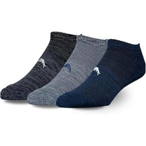 Tommy Bahama Men's Athletic No-Show Socks, Reinforced Heel & Toe Support, Coolmax Ecomade Moisture Wicking Fabric