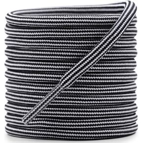 DELELE Durable Round Boot Laces: Hiking Shoe Laces for Boots & Work Boots 2 Pair