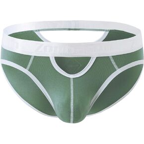 ZONBAILON Mens Underwear Sexy Open Front Briefs Bulge Pouch Bikini Panties Breathable