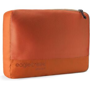 Eagle Creek Pack-It Reveal Large Packing Cubes for Travel - Durable, Water-Resistant Fabric with Angled Zipper Design and Full Front-Panel Mesh Window, Mandarin
