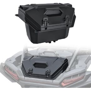 SAUTVS UTV Rear Cargo Box for Polaris RZR XP 1000 2024, Poly Water Resistant 55 QT Rear Cargo Storage Box for Polaris RZR XP 1000/ XP 4 1000 2024 Accessories, Replace OEM #2884525