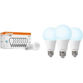 SYLVANIA ECO LED B10 Light Bulb, 40W=2.5W, 7 Year, 300 Lumens, Non-Dimmable, Clear, 2700K, Soft White - 6 Pack (40878)