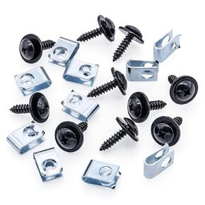 Rexka 10 Sets Fender Liner Splash Shield Screw U Nut Kit for Honda Acura 90308-SB2-013 90114-SE0-000 Accord Civic CR-V Crosstour Element Odyssey Passport Pilot Ridgeline S2000 & More Radiator Support
