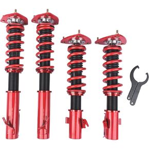 GELUOXI Height Adjustable Coilover Suspension Shock Absorber Lowering Kit Replacement for 2002-2007 Subaru Impreza WRX Coilovers Springs Struts