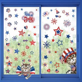 Fall Window Cling Thanksgiving Autumn Maple Leaf Dog Window Stickers Double-Sided Harvest Dogs Window Decals for Fall Autumn Thanksgiving Harvest Home School Office Accessories Party Supplies