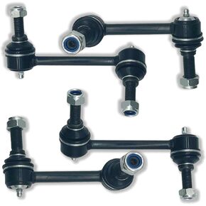 4pcs Front & Rear Stabilizer Sway Bar End Links Fit for Buick Rainier Chevy SSR Trailblazer Ext for GMC Envoy XL XUV for Isuzu Ascender for Saab 9-7X Olds Bravada | K6668 K6667 K80824 K80825