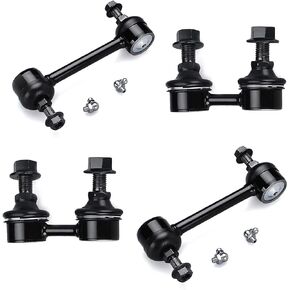 4Pcs Front Rear Sway Bar Links K90311 K90312 K90313, Front and Rear Sway Bar Links for Toyota Avalon 1997-2004, Camry 1997-2001, Solara 1999-2003; for Lexus ES300 1997-2001, RX300 1999-2003