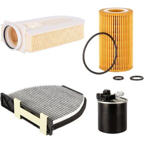 CUK29005 Cabin Air Filter 6510940104 Engine Air Filter WK820/15 Fuel Filter HU7010Z Oil Filter Fits E350 GL350 ML350 R350 2010-2014 Freightliner Sprinter 2500 3500 2010-2021