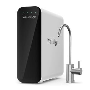 Waterdrop TSU 0.01μm Ultra-Filtration Under Sink Water Filter System, 3-Stage Tankless Undersink Water Filtration with Faucet, Smart Panel, No Waste Water, No Electricity Required