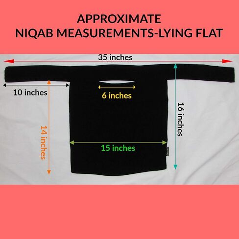 TheHijabStore.com Women's 1-Layer Saudi Black Niqab Face Veil for Hijab Soft 1 Piece Burqa-No Screen in Saudi Arabia