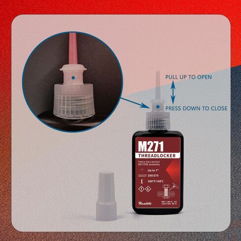 M222 Purple Threadlocker 50ml لجميع المعادن منخفضة القوة الخيوط الجمعية لاصقة Threadlocking سهلة التفكيك (M222) in Kuwait