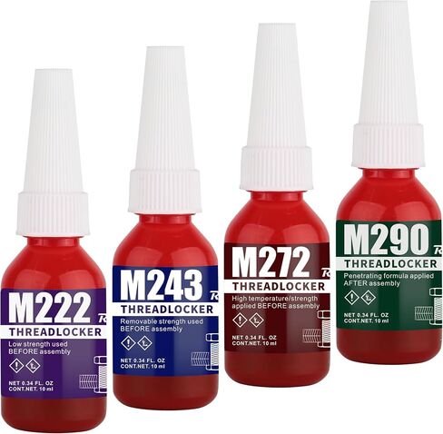 M222 Purple Threadlocker 50ml لجميع المعادن منخفضة القوة الخيوط الجمعية لاصقة Threadlocking سهلة التفكيك (M222) in Kuwait