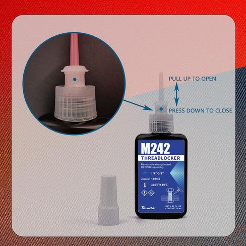M222 Purple Threadlocker 50ml لجميع المعادن منخفضة القوة الخيوط الجمعية لاصقة Threadlocking سهلة التفكيك (M222) in Kuwait