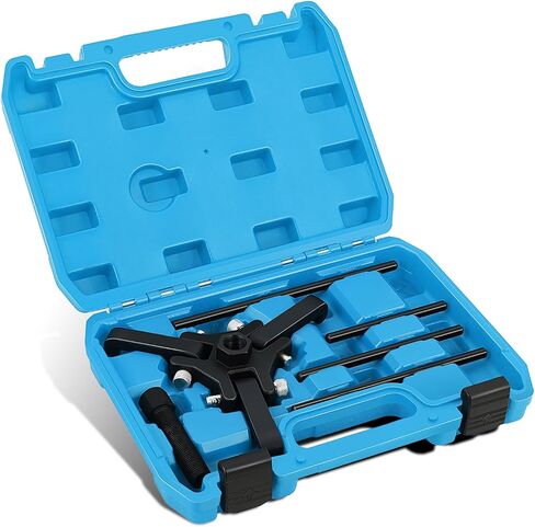 DNA MOTORING Harmonic Balancer Pulley Puller 6-pcs Set 3-Jaw Puller for Harmonic Dampers & Balancers Removal Compatible with Chrysler GM Mitsubishi,Blue,TOOLS-00318 in Saudi Arabia