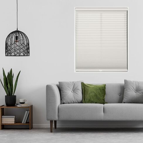 DEZ FURNISHINGS غطاء خلوي لاسلكي بمرشح للضوء مقاس 1.5 بوصة، عرض 34 بوصة × ارتفاع 48 بوصة، عاجي in Saudi Arabia