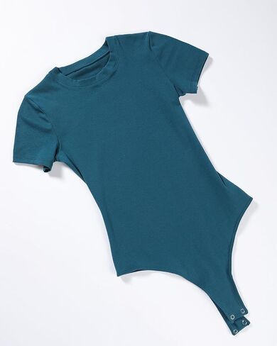 AUROLA Everyday Crew Neck Bodysuits Shirts,Going Out Short Sleeve Casual Basic Stretchy Fashion One Piece in Saudi Arabia