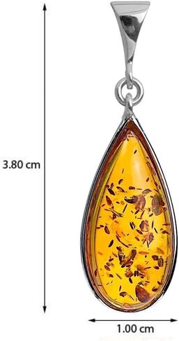 العنبر الفضة الاسترليني قلادة قلادة كلاسيكية 18 بوصة in Kuwait