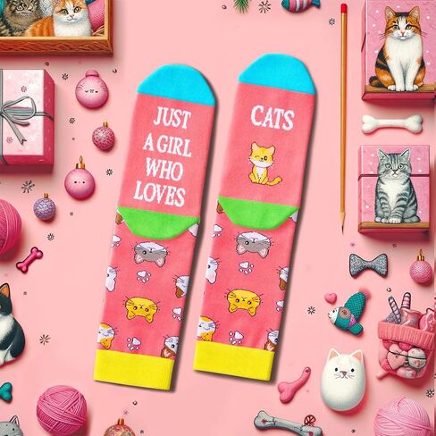 sockfun هدايا الأم القطة المضحكة للنساء هدايا القطط هدايا لمحبي القطط، جوارب ممتعة للقطط للنساء والزوجة والجدة والفتيات in Saudi Arabia