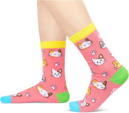 sockfun هدايا الأم القطة المضحكة للنساء هدايا القطط هدايا لمحبي القطط، جوارب ممتعة للقطط للنساء والزوجة والجدة والفتيات in Saudi Arabia