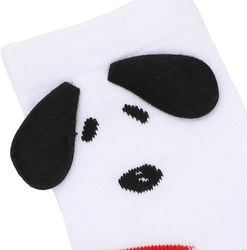 Peanuts 3D Charlie Brown and Snoopy Women's Quarter Crew Ankle Socks in Saudi Arabia