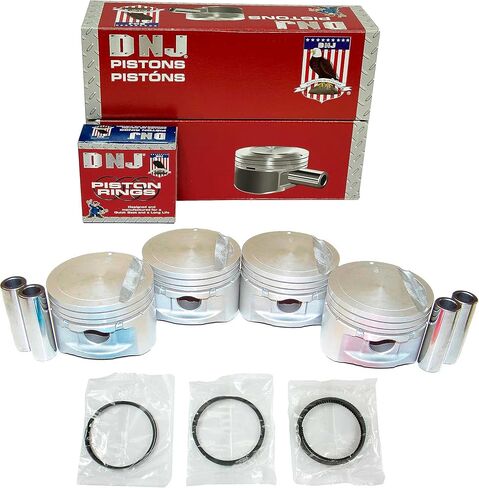 DNJ PRK120 مجموعة المكبس والخاتم لـ 2001-2012 هيونداي كيا إلنترا سول سبكترا Spectra5 سبورتاج تيبورون توكسون 2.0L L4 DOHC 16 فولت تستنشق بشكل طبيعي in Saudi Arabia