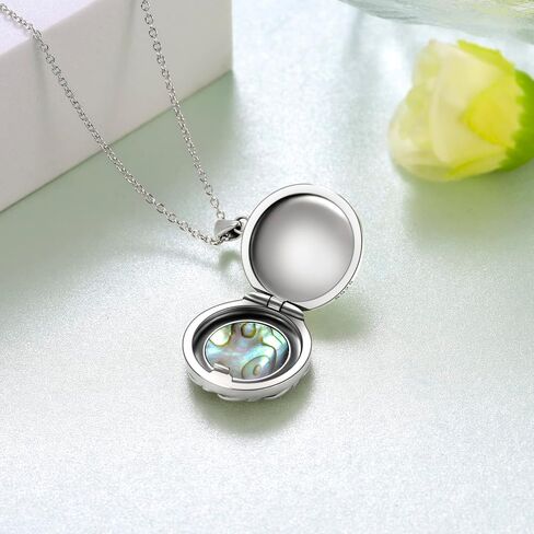 Locket Necklace That Holds Pictures 925 Sterling Silver Locket Necklace Photo Keep Memory Locket Pendant Necklace Jewelry Gifts for Women in Saudi Arabia