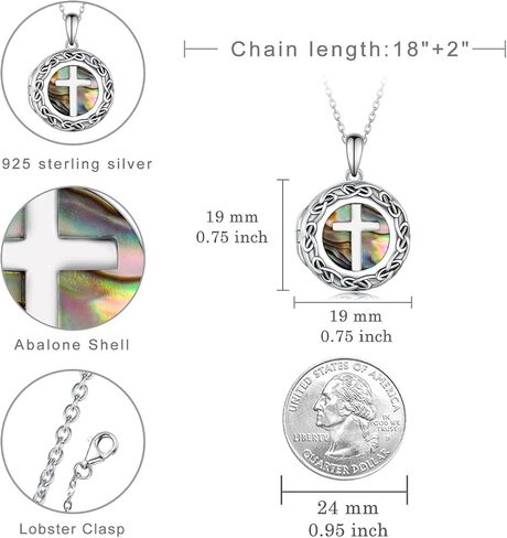 Locket Necklace That Holds Pictures 925 Sterling Silver Locket Necklace Photo Keep Memory Locket Pendant Necklace Jewelry Gifts for Women in Saudi Arabia