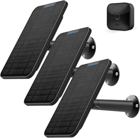 4W Solar Panel Charging Compatible with Blink Outdoor(3rd Gen) /xt xt2 Camera, with 13.1ft Waterproof Charging Cable, IP65 Weatherproof,Includes Secure Wall Mount(3-Pack) in Saudi Arabia
