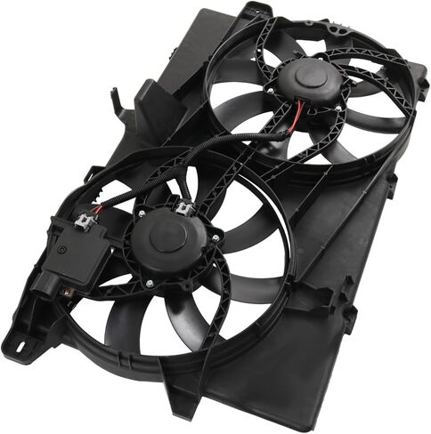 Dual Radiator Cooling Fan Assembly Compatible with 2007-2015 Ford Edge Lincoln MKX Replace# 621-392, FA70600, 7T4Z8C607A in Kuwait