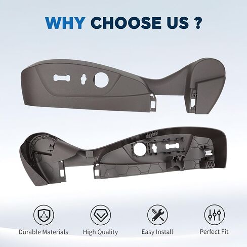 لوحة حافة مفتاح مقعد السائق الأيسر متوافقة مع شيفروليه ماليبو 2013-2016 غطاء إطار مفتاح ضبط المقعد الأسود يحل محل 22753131 in Kuwait