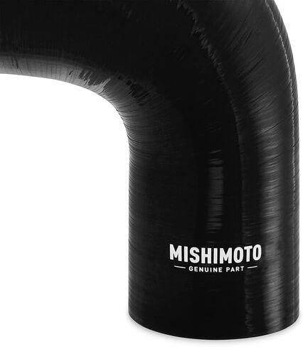 Mishimoto MMCP-R90-3035BK 90-Degree Silicone Transition Coupler, 3.00" to 3.50", Black in Saudi Arabia