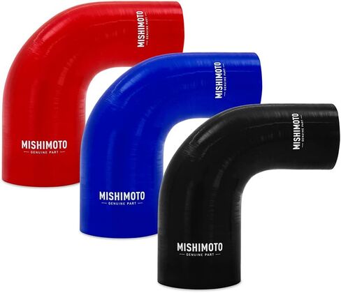 Mishimoto MMCP-R90-3035BK 90-Degree Silicone Transition Coupler, 3.00" to 3.50", Black in Saudi Arabia
