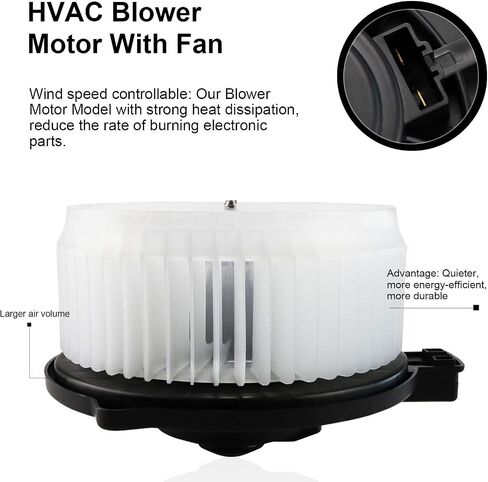 Youxmoto HVAC Blower Motor Assembly w/Fan Cage Replace for 700112 Compatible with 2001-2007 Toyota Highlander, 98-05 GS300 GS400 GS430, 99-03 RX300, 02-10 SC430 in Saudi Arabia