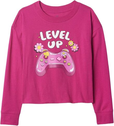 GAP Girls' Long Sleeve Elevated Graphic in Saudi Arabia