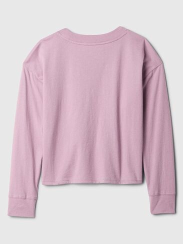 GAP Girls' Long Sleeve Elevated Graphic in Saudi Arabia