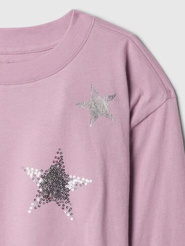 GAP Girls' Long Sleeve Elevated Graphic in Saudi Arabia