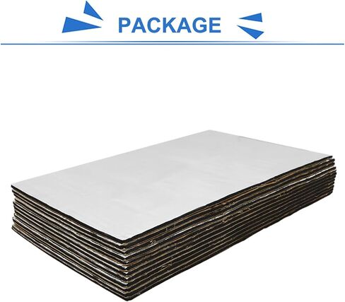 uxcell 12 Pcs Car Sound Insulation Mat 5mm Door Hood Engine Heat Insulation W/ Roller Push Tool 50x30cm 20"x12" in Saudi Arabia