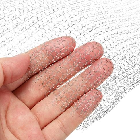 PATIKIL 12inx20ft Wire Mesh Hole Fill Fabric, Stainless Steel Mesh Double Layer Blocker Flexible Mesh Screen for Hole Filler and Plant Protection in Saudi Arabia
