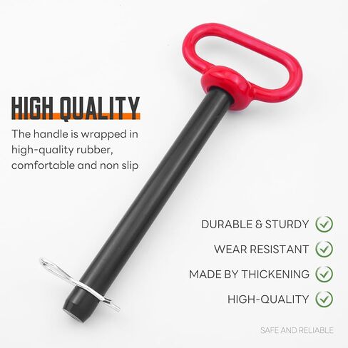 2 قطعة دبوس ربط، 3/4 × 6-1/2 بوصة دبوس وصلة سحب الجرار ومشبك دبوس بوابة المقطورة، دبابيس وصلة مقطورة جزازة العشب شديدة التحمل للمقطورة والقارب والسيارة والمركبات الترفيهية والشاحنة (3/4 × 6-1) /2 بوصة) in Kuwait