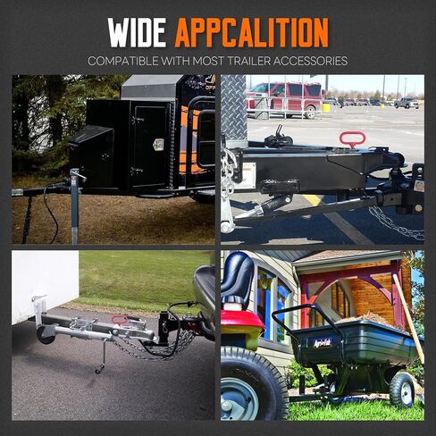 2 قطعة دبوس ربط، 3/4 × 6-1/2 بوصة دبوس وصلة سحب الجرار ومشبك دبوس بوابة المقطورة، دبابيس وصلة مقطورة جزازة العشب شديدة التحمل للمقطورة والقارب والسيارة والمركبات الترفيهية والشاحنة (3/4 × 6-1) /2 بوصة) in Kuwait