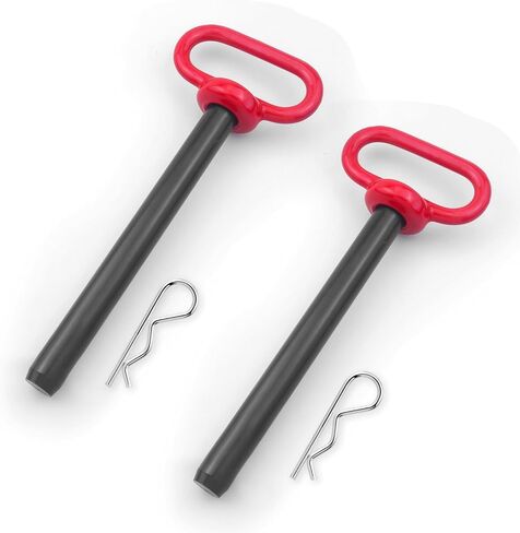 2 قطعة دبوس ربط، 3/4 × 6-1/2 بوصة دبوس وصلة سحب الجرار ومشبك دبوس بوابة المقطورة، دبابيس وصلة مقطورة جزازة العشب شديدة التحمل للمقطورة والقارب والسيارة والمركبات الترفيهية والشاحنة (3/4 × 6-1) /2 بوصة) in Kuwait