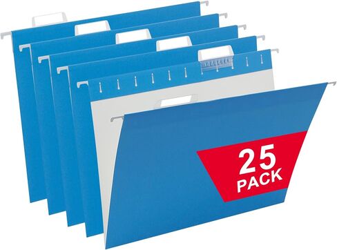 Pink Hanging File Folders,25 Packs Letter Size File Folder,Designed for Bulky Files,Filing Cabinet,1/5 Adjustable Tabs for Office,School,Home in Saudi Arabia