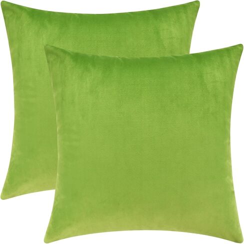 Mixhug Set of 2 Cozy Velvet Rectangle Decorative Throw Pillow Covers for Couch and Bed, Blue, 12 x 20 Inches in Kuwait