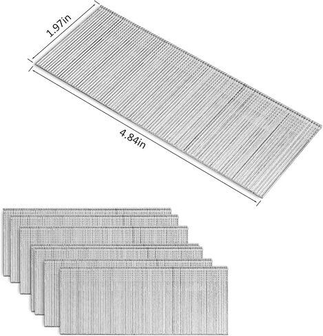10000PCS 2 Inch 18 Gauge Brad Nails, F50 Heavy Duty Galvanized Brad Nails for Nail Gun,18 Gauge Straight Pin Nailers, Pneumatic Staple Guns in Kuwait