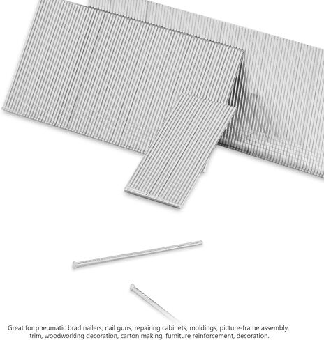 10000PCS 2 Inch 18 Gauge Brad Nails, F50 Heavy Duty Galvanized Brad Nails for Nail Gun,18 Gauge Straight Pin Nailers, Pneumatic Staple Guns in Kuwait