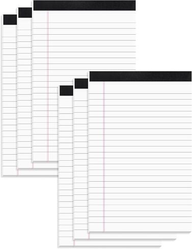 LOKIPA 6PCS Lined Notepads Legal Pads, 50 Sheets 5 X 8 Small Pads of Paper Lined Writing Note Pads for School Office and Home in Saudi Arabia